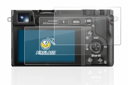 Imagen del dispositivo Sony Alpha 6000 con una amplia variedad de protectores de pantalla.