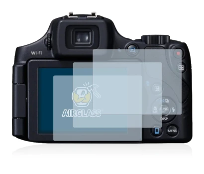 Imagen del dispositivo Canon PowerShot SX60 HS con una amplia variedad de protectores de pantalla.