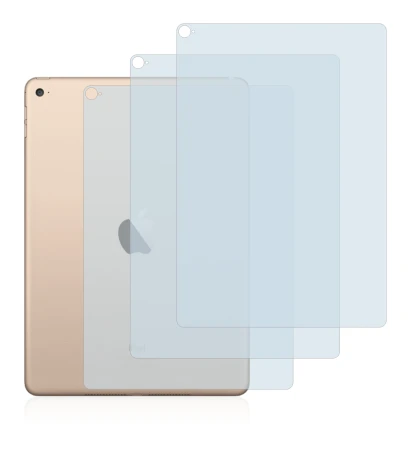 Imagen del dispositivo Apple iPad Air 2 2014 (Trasero) con una amplia variedad de protectores de pantalla.