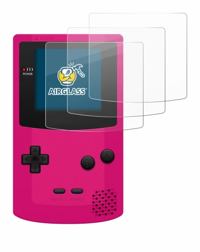 Imagen del dispositivo Nintendo Gameboy Color con una amplia variedad de protectores de pantalla.