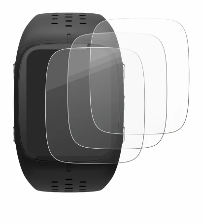 Imagen del dispositivo Polar M430 con una amplia variedad de protectores de pantalla.