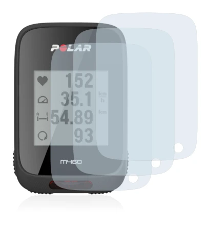 Imagen del dispositivo Polar M460 con una amplia variedad de protectores de pantalla.