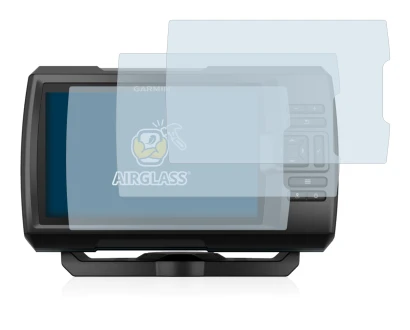 Imagen del dispositivo Garmin Striker Plus 5cv con una amplia variedad de protectores de pantalla.