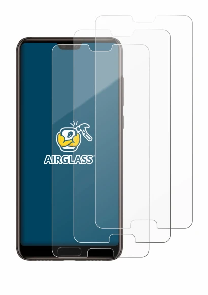 Imagen del dispositivo Huawei P20 con una amplia variedad de protectores de pantalla.
