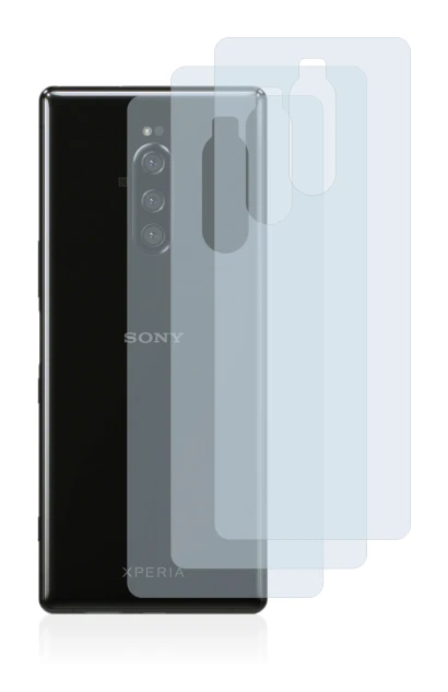 Imagen del dispositivo Sony Xperia 1 (Trasero) con una amplia variedad de protectores de pantalla.