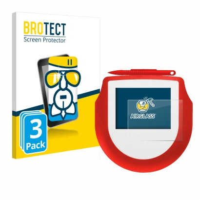 Parte frontal de un envase de producto con el logotipo de la marca BROTECT. Al lado se muestra el dispositivo Signotec Signatu