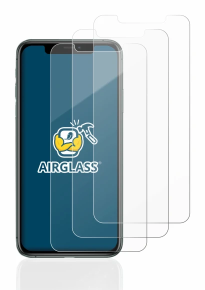 Imagen del dispositivo Apple iPhone 11 Pro Max con una amplia variedad de protectores de pantalla.