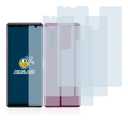 Imagen del dispositivo Sony Xperia 5 (Frontal+Trasero) con una amplia variedad de protectores de pantalla.