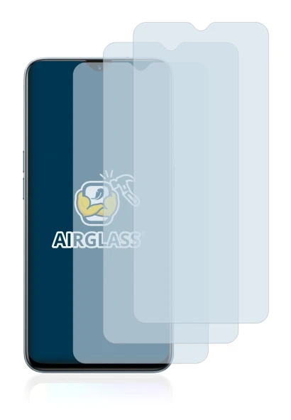 Imagen del dispositivo realme X2 con una amplia variedad de protectores de pantalla.