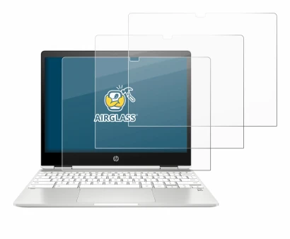 Imagen del dispositivo HP Chromebook x360 12b-ca0005nf con una amplia variedad de protectores de pantalla.