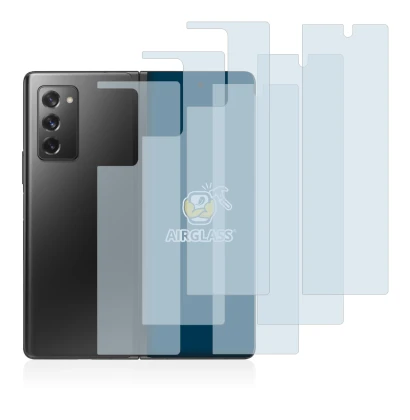 Imagen del dispositivo Samsung Galaxy Z Fold 2 5G (Frontal+Trasero) con una amplia variedad de protectores de pantalla.