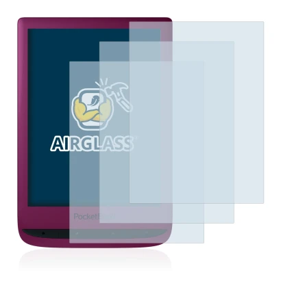 Imagen del dispositivo PocketBook Touch Lux 5 con una amplia variedad de protectores de pantalla.