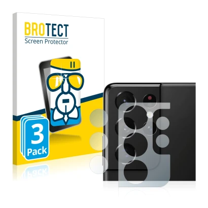 Parte frontal de un envase de producto con el logotipo de la marca BROTECT. Al lado se muestra el dispositivo Samsung Galaxy S