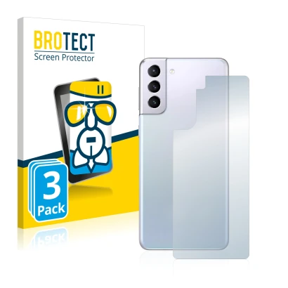 Parte frontal de un envase de producto con el logotipo de la marca BROTECT. Al lado se muestra el dispositivo Samsung Galaxy S