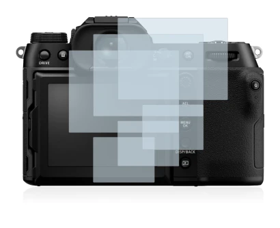 Imagen del dispositivo Fujifilm GFX100S con una amplia variedad de protectores de pantalla.