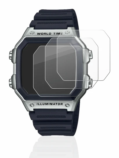 Imagen del dispositivo Casio AE-1200WH con una amplia variedad de protectores de pantalla.