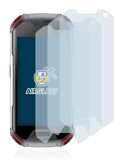 Imagen del dispositivo Unihertz Atom XL con una amplia variedad de protectores de pantalla.