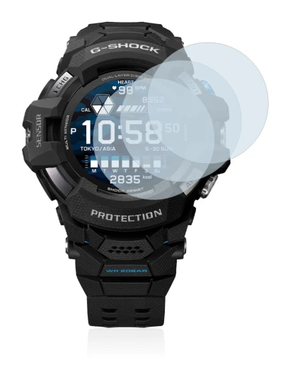 Imagen del dispositivo Casio G-Shock GSW-H1000 con una amplia variedad de protectores de pantalla.