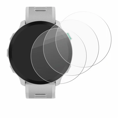 Imagen del dispositivo Garmin Forerunner 55 con una amplia variedad de protectores de pantalla.