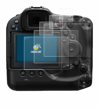 Imagen del dispositivo Canon EOS R3 con una amplia variedad de protectores de pantalla.
