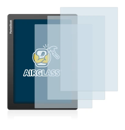 Imagen del dispositivo PocketBook InkPad Lite con una amplia variedad de protectores de pantalla.