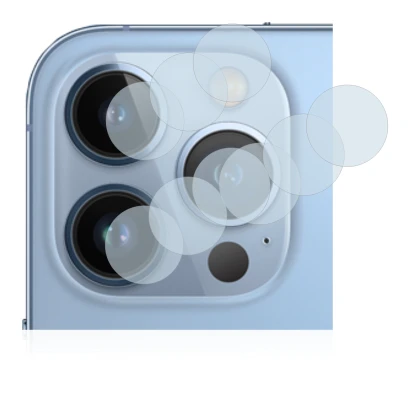 Imagen del dispositivo Apple iPhone 13 Pro Max (SÓLO Cámara) con una amplia variedad de protectores de pantalla.