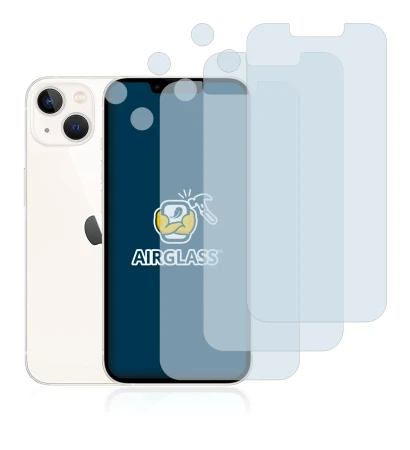 Imagen del dispositivo Apple iPhone 13 (Frontal+Cámara) con una amplia variedad de protectores de pantalla.