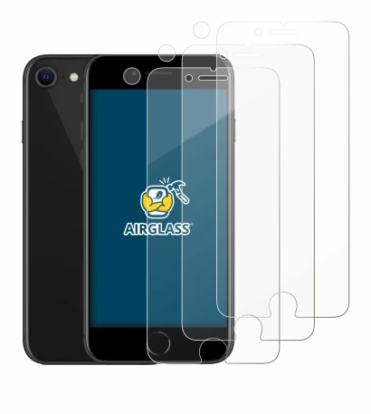 Imagen del dispositivo Apple iPhone SE 2 2020 (Frontal+Cámara) con una amplia variedad de protectores de pantalla.