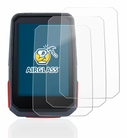 Imagen del dispositivo Sigma ROX 4.0 con una amplia variedad de protectores de pantalla.