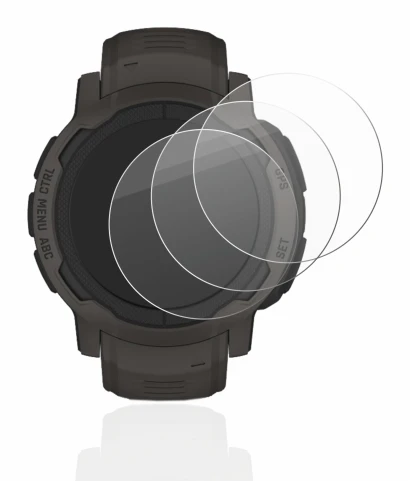 Imagen del dispositivo Garmin Instinct 2 con una amplia variedad de protectores de pantalla.