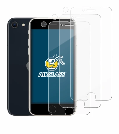 Imagen del dispositivo Apple iPhone SE 3 2022 (Frontal+Cámara) con una amplia variedad de protectores de pantalla.