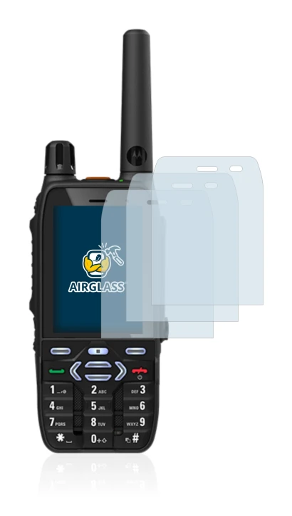 Imagen del dispositivo Motorola MXP600 con una amplia variedad de protectores de pantalla.