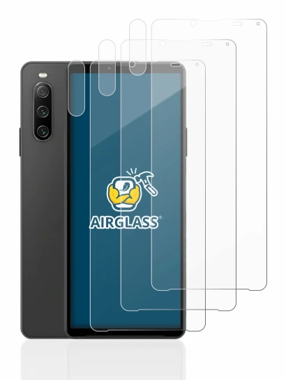 Imagen del dispositivo Sony Xperia 10 IV (Frontal+Cámara) con una amplia variedad de protectores de pantalla.