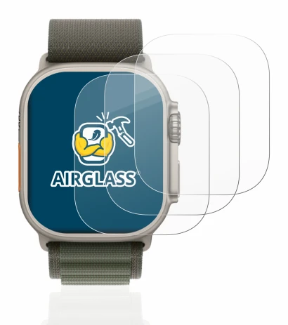 Imagen del dispositivo Apple Watch Ultra (49 mm) con una amplia variedad de protectores de pantalla.