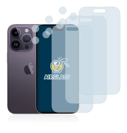 Imagen del dispositivo Apple iPhone 14 Pro (Frontal+Cámara) con una amplia variedad de protectores de pantalla.