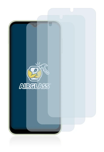 Imagen del dispositivo Samsung Galaxy A14 5G con una amplia variedad de protectores de pantalla.