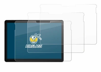 Imagen del dispositivo Microsoft Surface Go 4 con una amplia variedad de protectores de pantalla.