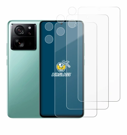 Imagen del dispositivo Xiaomi 13T (Frontal+Cámara) con una amplia variedad de protectores de pantalla.