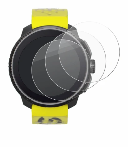 Imagen del dispositivo Suunto Race con una amplia variedad de protectores de pantalla.