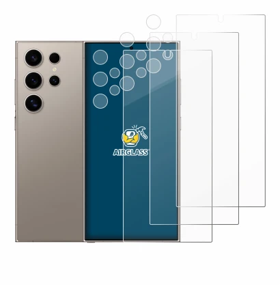 Imagen del dispositivo Samsung Galaxy S24 Ultra (case-friendly) (Frontal+Cámara) con una amplia variedad de protectores de pan