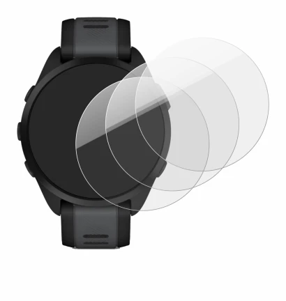 Imagen del dispositivo Garmin Forerunner 165 con una amplia variedad de protectores de pantalla.
