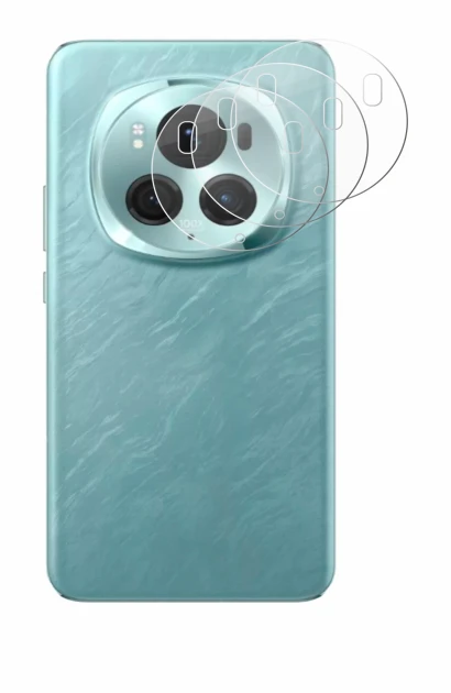 Imagen del dispositivo Honor Magic 6 Pro (SÓLO Cámara) con una amplia variedad de protectores de pantalla.