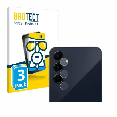 Parte frontal de un envase de producto con el logotipo de la marca BROTECT. Al lado se muestra el dispositivo Samsung Galaxy A