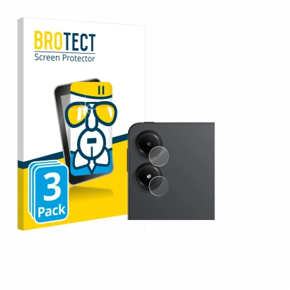 Parte frontal de un envase de producto con el logotipo de la marca BROTECT. Al lado se muestra el dispositivo Xiaomi Redmi Pad