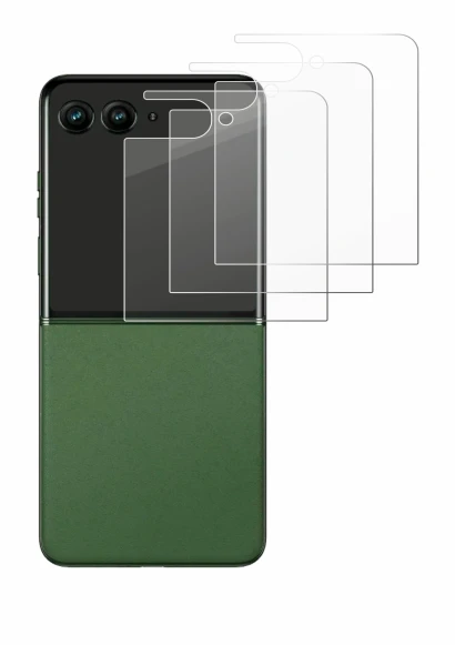 Imagen del dispositivo Motorola Razr 50 Ultra (Pantalla trasera) con una amplia variedad de protectores de pantalla.