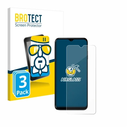 Parte frontal de un envase de producto con el logotipo de la marca BROTECT. Al lado se muestra el dispositivo Nokia G60 5G con