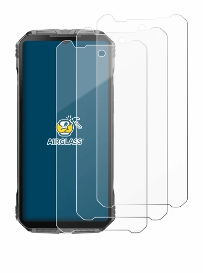 Imagen del dispositivo Doogee V40 Pro con una amplia variedad de protectores de pantalla.