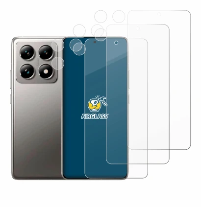 Imagen del dispositivo Xiaomi 14T (Frontal+Cámara) con una amplia variedad de protectores de pantalla.