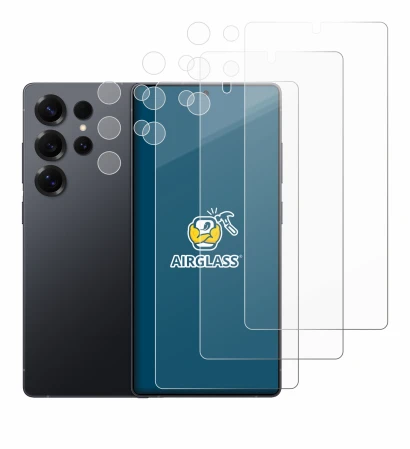 Imagen del dispositivo Samsung Galaxy S25 Ultra Enterprise Edition (Frontal+Cámara) con una amplia variedad de protectores de 