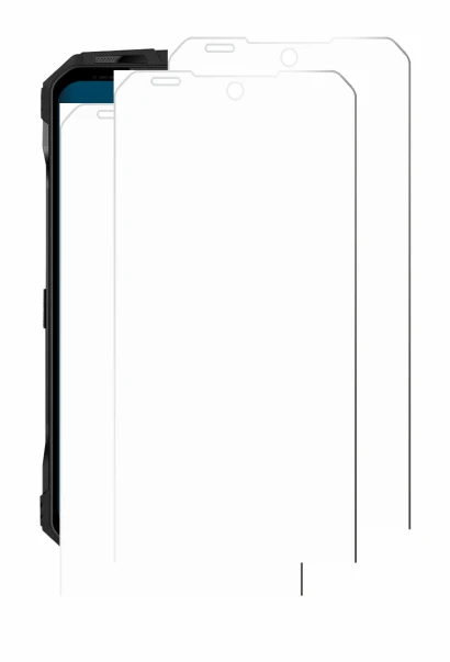 Imagen del dispositivo Doogee V Max S con una amplia variedad de protectores de pantalla.